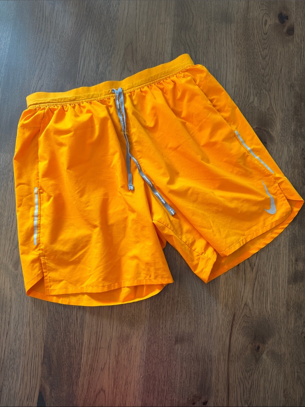 Men's Bright Orange Running Shorts